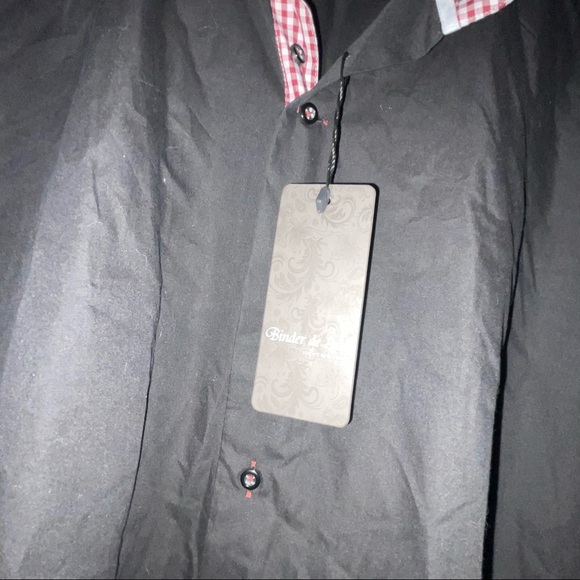 Binder de Luxe checkered trim buttoned shirt - Picture 6 of 7